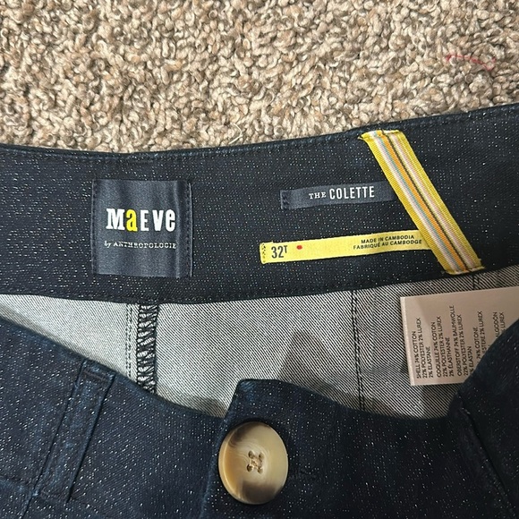 Maeve The Colette Sparkle Cropped Wide Leg Jeans - Picture 5 of 7